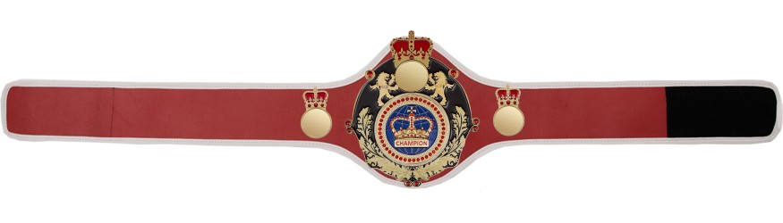 QUEENSBURY PRO LEATHER BLUE CHAMPION CROWN CHAMPIONSHIP BELT QUEEN/B/G/BLUGEM - AVAILABLE IN 10+ COLOURS